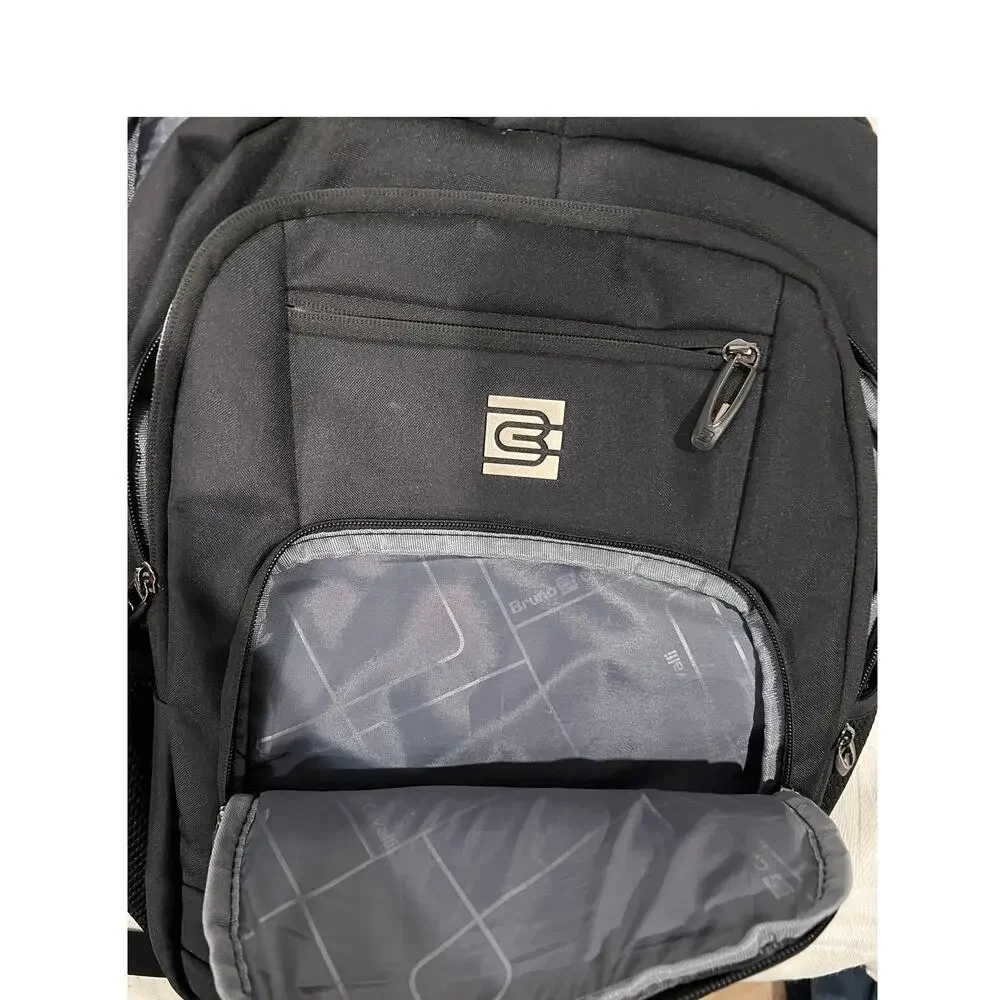 Bruno Cavalli Padded Computer Black Backpack - Picture 3 of 5